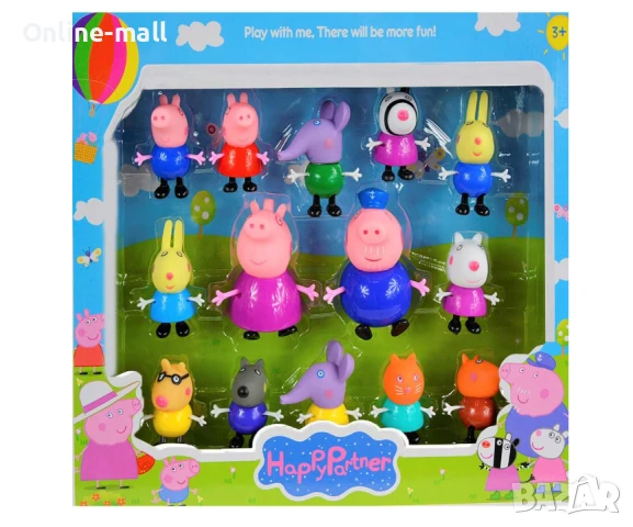 Голям комплект фигурки Пепа Пиг Peppa Pig 14 фигурки