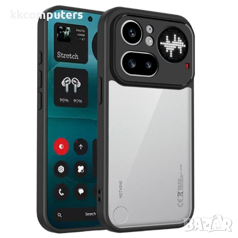 Матов Прозрачен Калъф за Nothing Phone (4a) Pro - PC+TPU, 1.5mm защита, Кожеподобен, 4 цвята