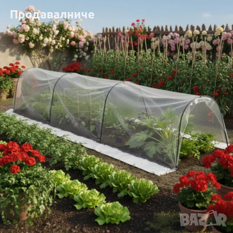 Мини оранжерия - сгъваема, практична и идеална за всеки градинар - 1,8 х 6м