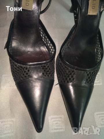 Eлегантни кожени обувки / сандали на ток  Vergelio , снимка 2 - Дамски елегантни обувки - 29342295