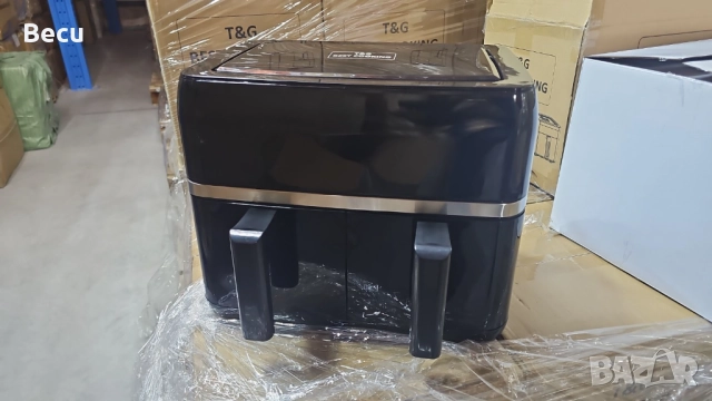 Двоен Air fryer T&G BEST COOKING - отделни LED дисплеи за всяка зона, снимка 5 - Фритюрници - 52394529