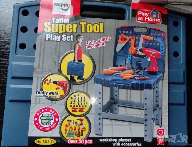 НОВО - Детската работна маса M-Toys Малкият майстор 2 in 1, снимка 4 - Конструктори - 40840715