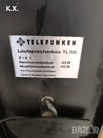 Тонколони Telefunken TL 700, снимка 8 - Тонколони - 56529473