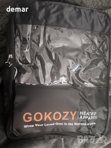 Мъжка отопляема жилетка Gokozy с 12V 20000mah батерия, 20W бързо зареждане и 15 зони на отопление, L, снимка 7 - Якета - 51908439