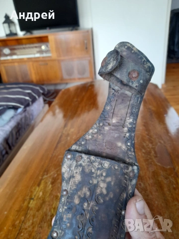 Стара кожена кания за нож #23, снимка 5 - Други ценни предмети - 53297856