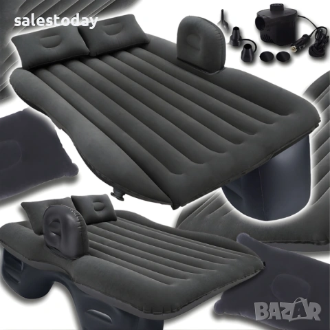 Надуваемо легло с помпа за кола, 135x85x45см, снимка 2 - Аксесоари и консумативи - 52571012