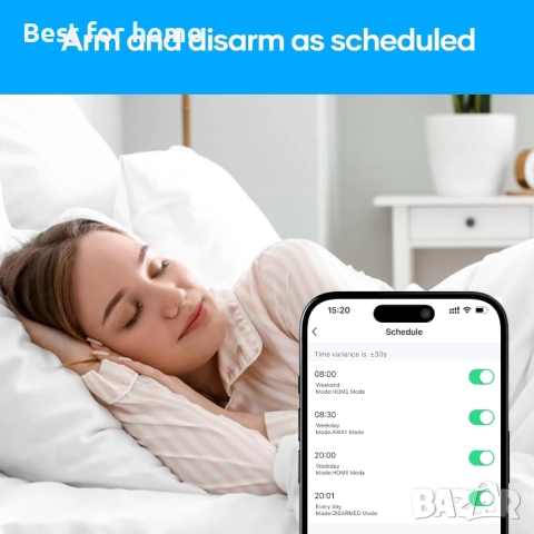 AGSHOME Домашна алармена система 15 части Wifi , снимка 7 - Друга електроника - 52638214