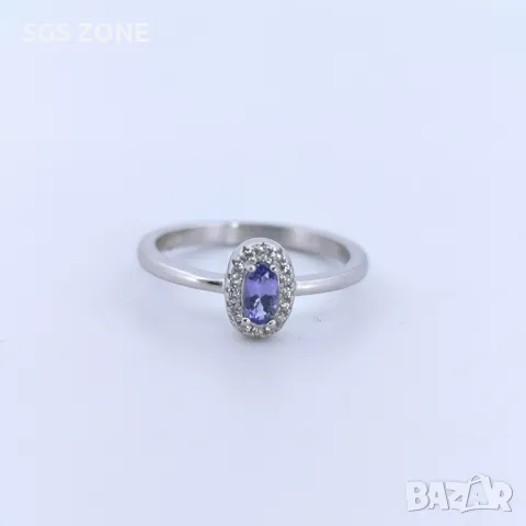 Класически Сребърни Пръстени с Естествени Камъни, снимка 10 - Пръстени - 49762024