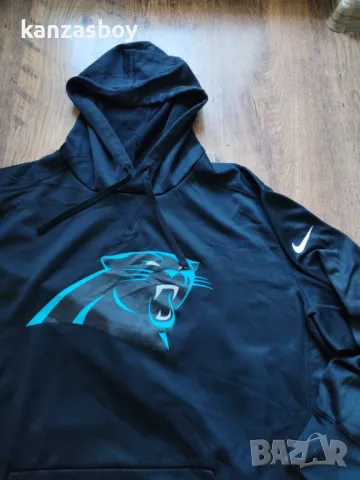nike carolina panters - страхотно мъжко горнище 2ХЛ, снимка 3 - Спортни дрехи, екипи - 49393809