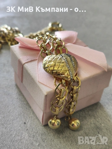 Като ново дамско златно колие 16.48гр 14к-60см 