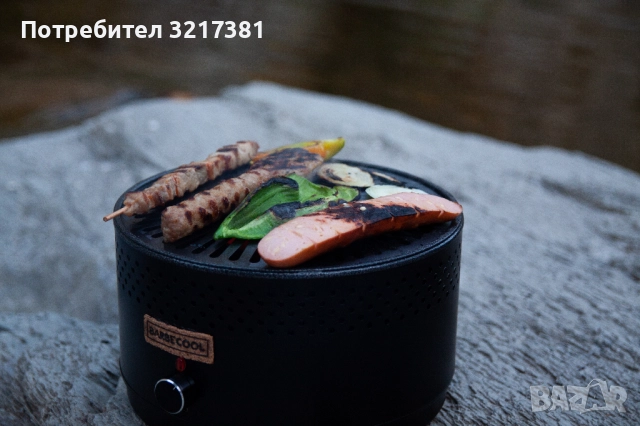 Преносимо барбекю с електрически вентилатор и котлон, снимка 4 - Барбекюта - 36047038