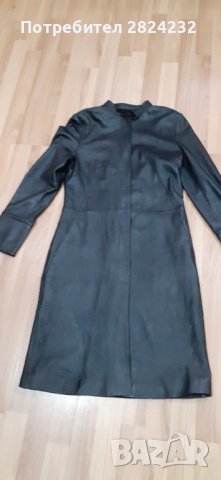 Естествена кожа манто на MANGO 