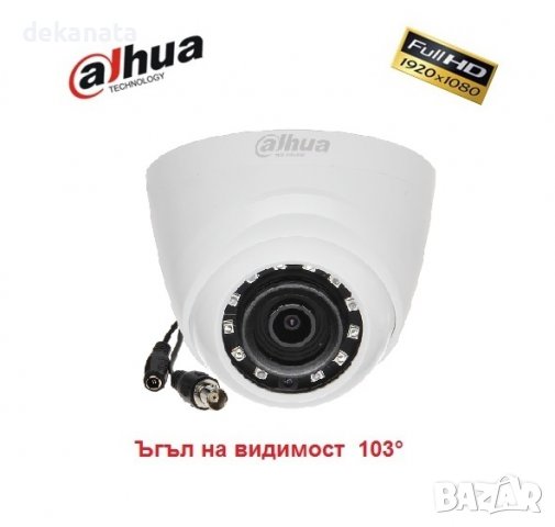 DAHUA  Full HD 1080p камера 103° Ъгъл на видимост