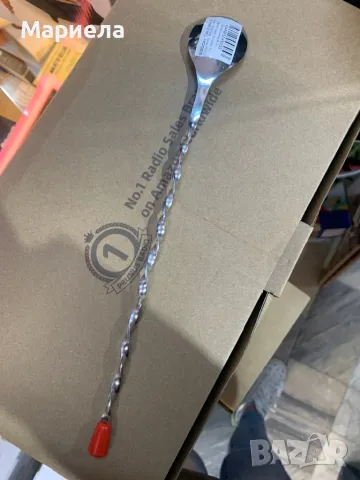 Лъжица за коктейли 28,5 см., снимка 4 - Прибори за хранене, готвене и сервиране - 49860723