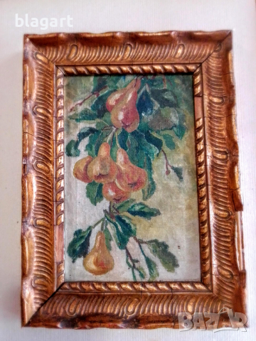 Стара картина-"Круши" масло на платно