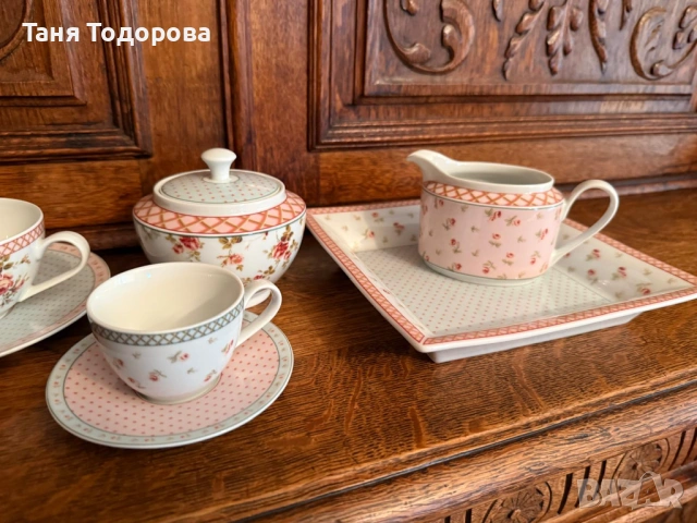 Сервиз за кафе и чай Laura Ashley Louisa, снимка 3 - Сервизи - 54068312