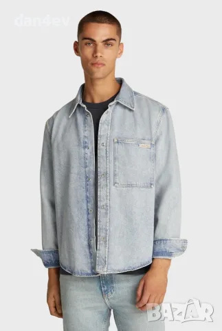 дънкова риза-яке Calvin Klein Jeans