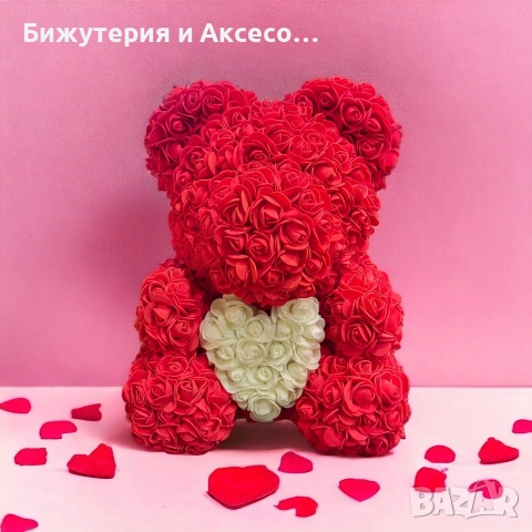 Мече от Вечни рози! , снимка 2 - Други - 52888344