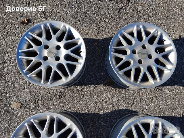 Продавам комплект 4 броя алуминиеви лети джанти марка CMS, Dacia Renault Volkswagen , снимка 3 - Гуми и джанти - 52806801