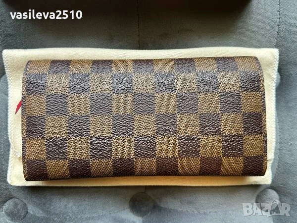 Louis Vuitton дамско портмоне от естествена кожа , снимка 7 - Портфейли, портмонета - 53893087