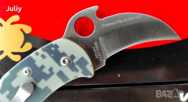 Сгъваем нож Spyderco Karahawk C170GP, снимка 4 - Ножове - 40769077