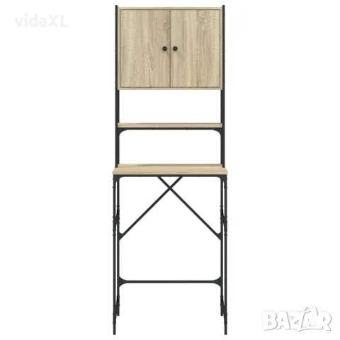 vidaXL Шкаф за пералня, дъб сонома, 68x48,5x194 см, снимка 8 - Шкафове - 56148230