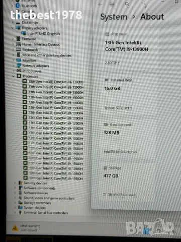 Acer Go 16`Core i9-13900H/16GB DDR5/512GB NVMe/WUXGA/Батерия 1 Цикъл, снимка 9 - Лаптопи за работа - 55769889