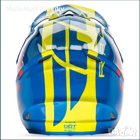Шок цена!!! fly racing f2 zoom teal black white каска крос мотор мото, снимка 5 - Аксесоари и консумативи - 49209897