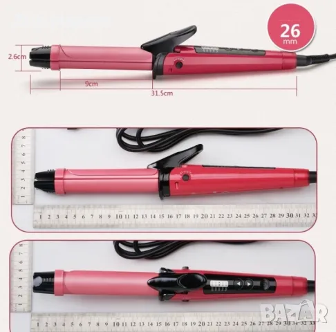 Многофункционална 2 в 1 маша и преса за коса TV821, снимка 6 - Преси за коса - 49148379