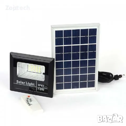25W LED Прожектор за външен монтаж + Соларен панел
