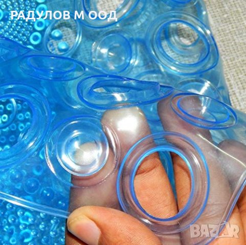 Противохлъзгаща силиконова стелка за баня Стъпки / 3753, снимка 6 - Изтривалки - 31785219