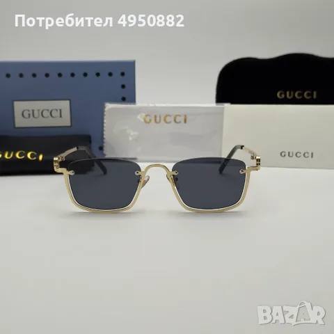 Слънчеви очила Gucci Gold правоъгълни Limited Edition нови, снимка 5 - Слънчеви и диоптрични очила - 56161519