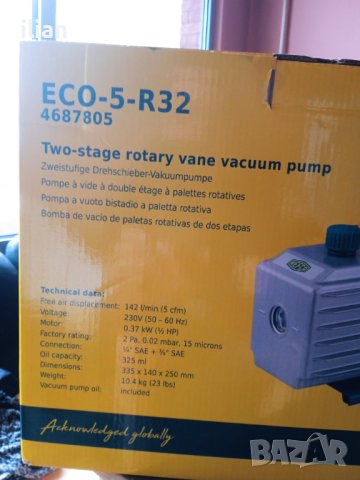 REFCO      Вакуум помпа чисто нова, снимка 2 - Водни помпи - 42037838