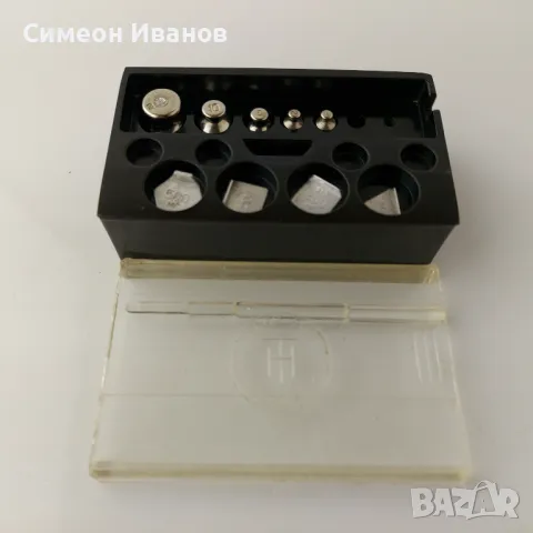 Kомплект грамове тежести за аптекарска везна 100мг-20гр#5608, снимка 1