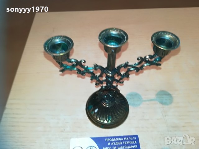 малък и красив свещник в цвят злато-13х12см, снимка 16 - Колекции - 30009376