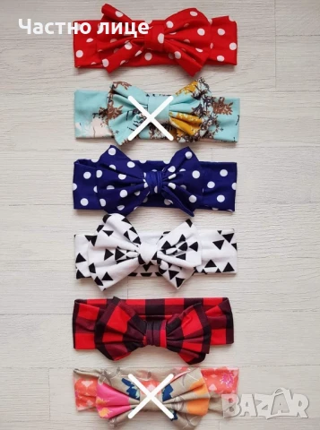 Детски и бебешки ленти за коса , снимка 7 - Шноли, диадеми, ленти - 31493383