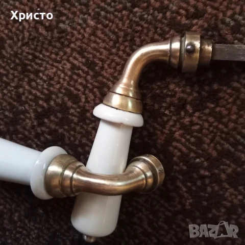Френски дръжки за врата порцелан месинг. , снимка 4 - Антикварни и старинни предмети - 51304999