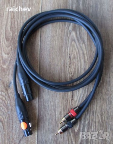 ★ █▬█ █ ▀█▀ ★ Балансирани кабели Канон /XLR/ женски към чинч – възпроизвеждащ.