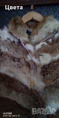 Кожено палто от заешки  кожи, снимка 6 - Палта, манта - 31057408