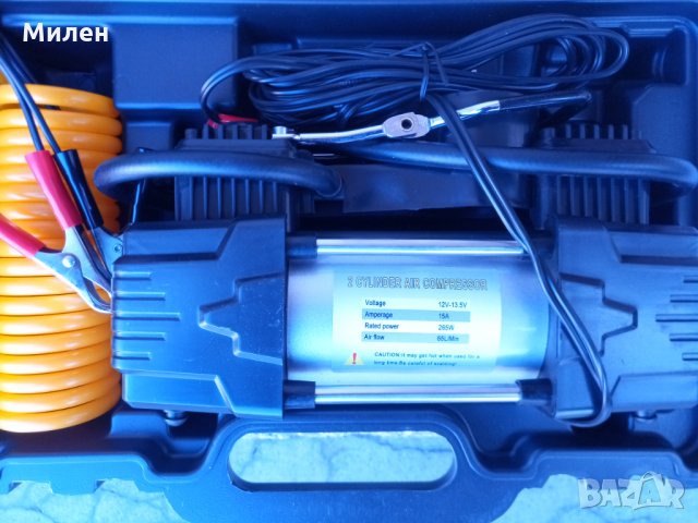 Двубутален компресор с дебит 65 литра въздух за минута, снимка 8 - Аксесоари и консумативи - 27279884