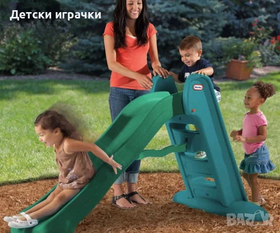 Детска пързалка сгъваема Little Tikes, зелена