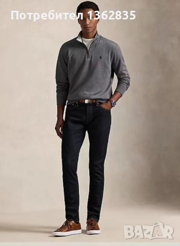 НОВА оригинална сива фланела блуза POLO RALPH LAUREN размер S от САЩ, снимка 11 - Блузи - 52828968