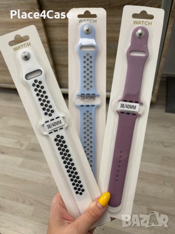 Силиконови каишки за Apple Watch, снимка 4 - Каишки за часовници - 38469668