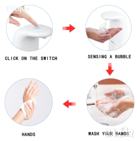 Автоматичен дозатор за сапун с пяна 250мл, снимка 2 - Други стоки за дома - 52895095