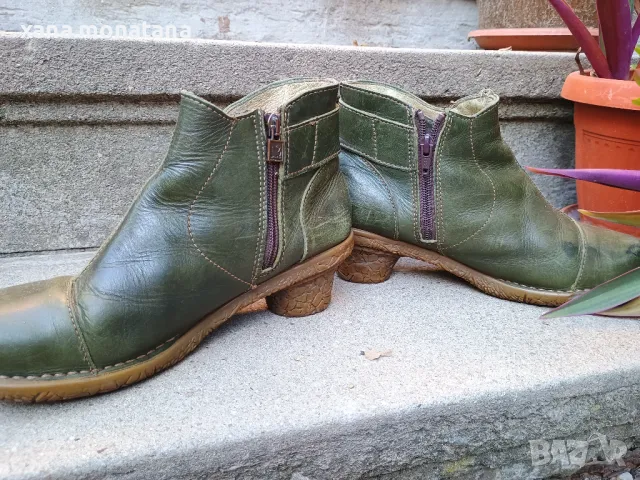 Арт боти естествена кожа 40 номер, снимка 6 - Дамски боти - 47916442