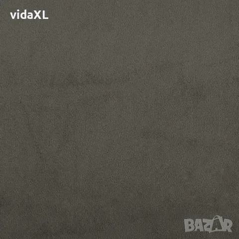 vidaXL Рамка за легло без матрак, тъмносива, 180x200 см, кадифе, снимка 8 - Спални и легла - 56147262