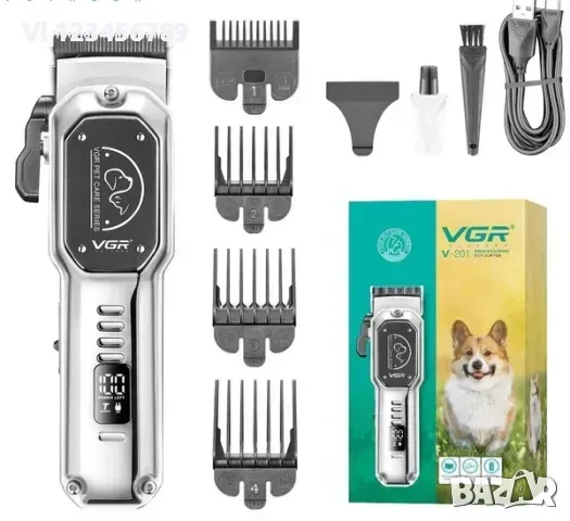 VGR V-201 акумулаторна машинка за подстригване на домашни любимци, снимка 3 - За кучета - 50747952