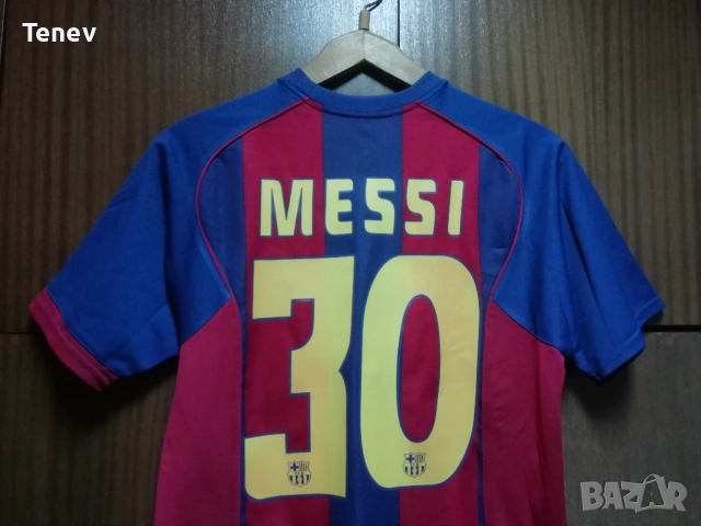 Barcelona #30 Lionel Messi 2004 2005 Nike Home оригинална тениска фланелка Меси Барселона екип , снимка 3 - Тениски - 52777177
