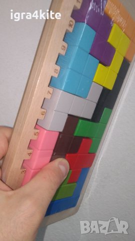 Нов разграфен модел KATAMINO Игра Катамино пентамино дървена логическа игра, снимка 4 - Образователни игри - 36583290
