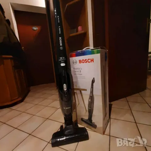 Мощна Безкабелна прахосмукачка BOSCH- 2 in 1 ,Li-ion 40мин., снимка 3 - Прахосмукачки - 48775649